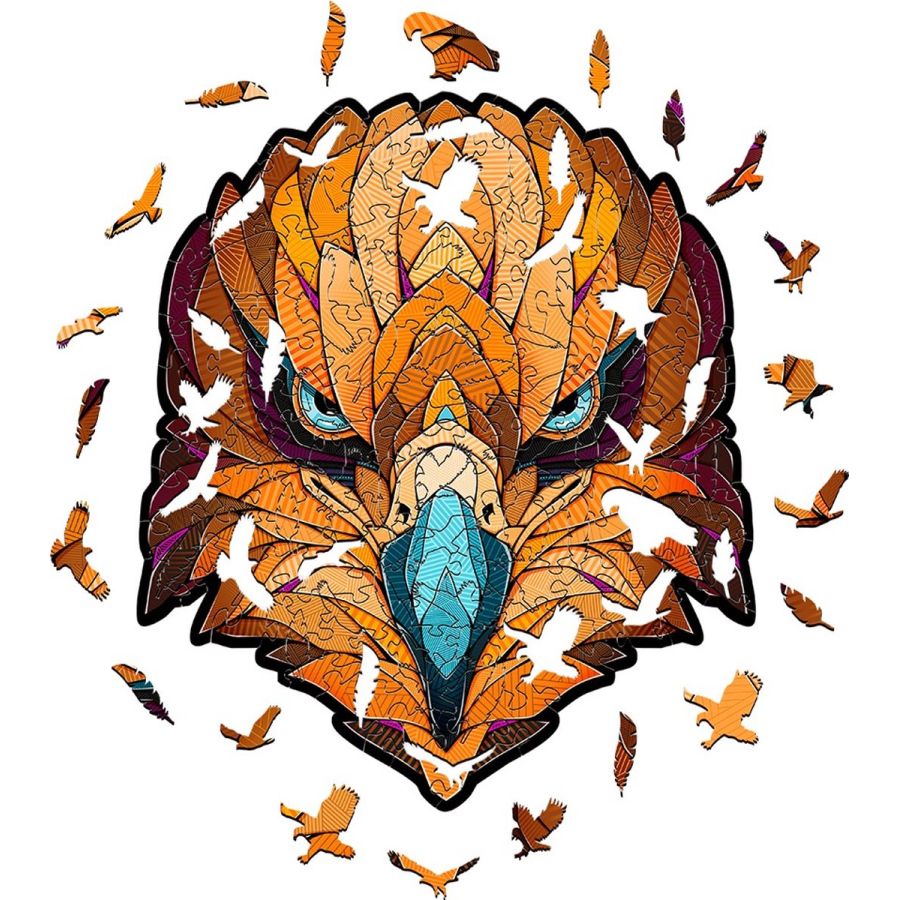 Puzzle en bois « Eagle » taille M – Eco Wood Art (32,2×27,8×0,4 cm)