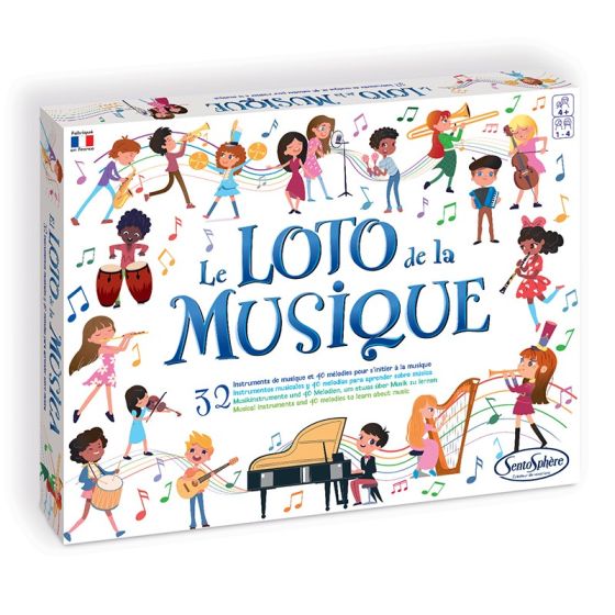 Le Loto de la Musique – Jeu sensoriel sonore (32 instruments, 6 langues)