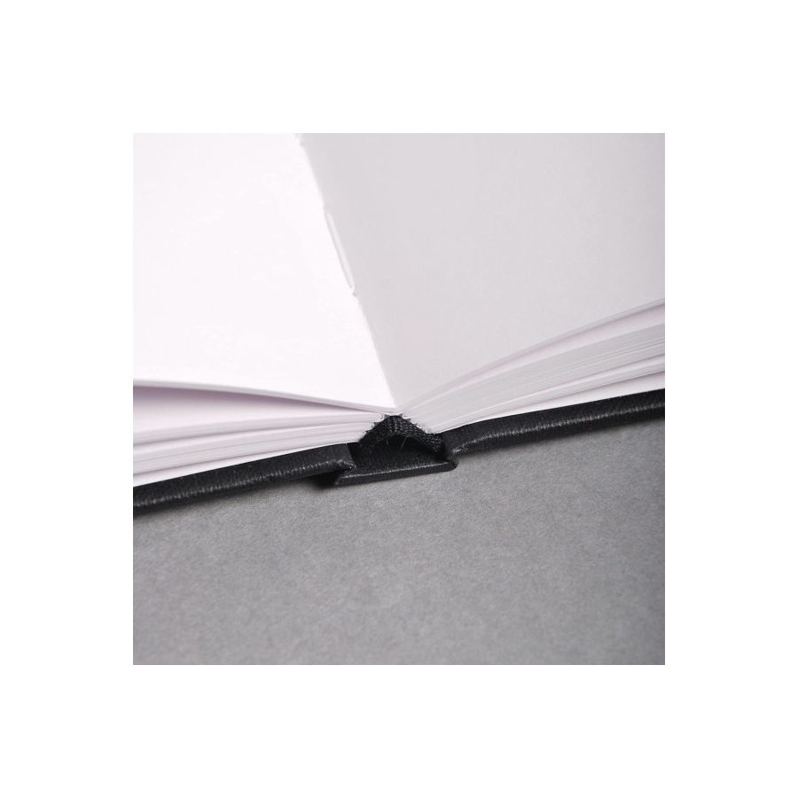 Carnet Goldline A4 140 g – 64 feuilles, cousu collé, blanc (paysage)