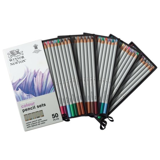 W&N Studio Collection – Coffret 50 crayons de couleur