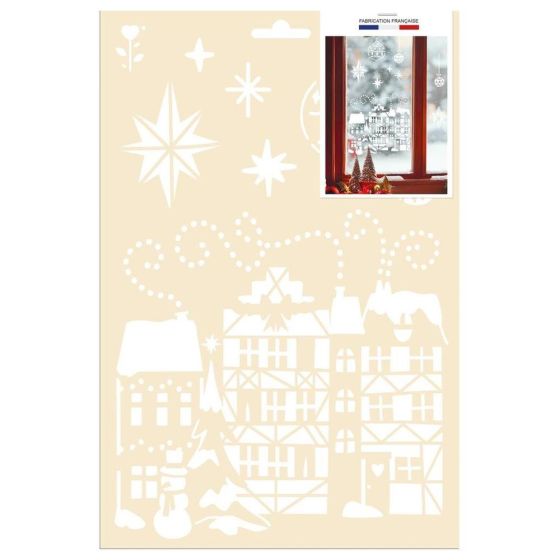 Pochoir A4 « Noël à la maison » – Graine Créative