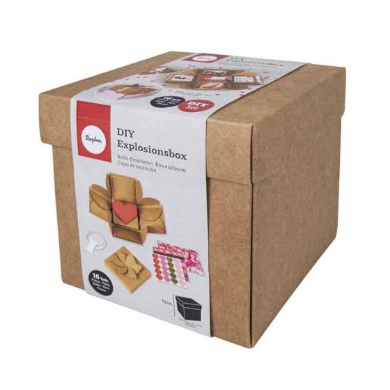 Boîte Explosion DIY Kraft 12 x 12 cm