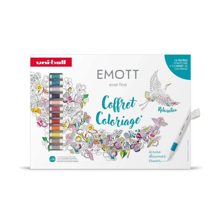 Coffret coloriage Emott - Pointe fine