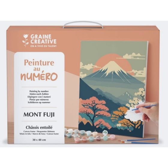 Peinture au numéro Mont Fuji 30 x 40 cm – Graine Créative