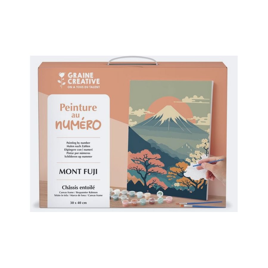 Peinture au numéro Mont Fuji 30 x 40 cm – Graine Créative