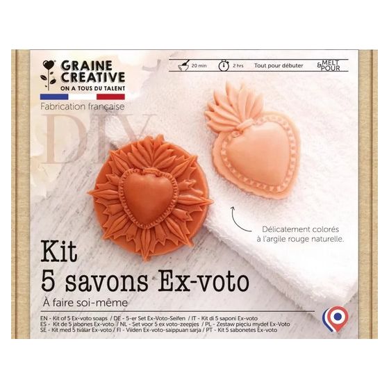 Kit DIY 5 savons Ex-voto – Graine Créative