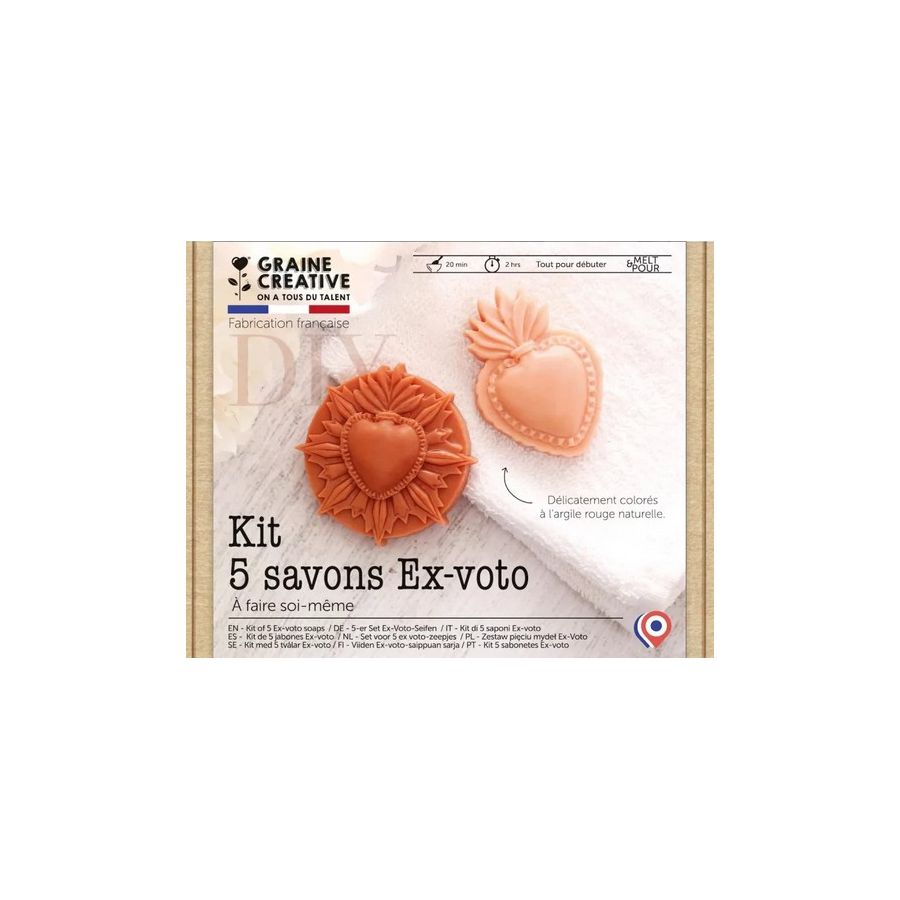 Kit DIY 5 savons Ex-voto – Graine Créative