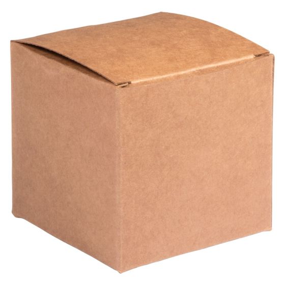 Lot de 6 boîtes à monter Rayher – Kraft 7,5 x 7,5 x 7,5 cm