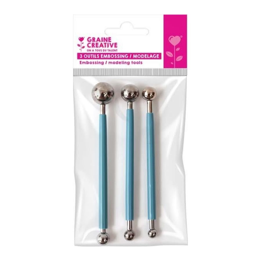 Set de 3 outils à embosser – Graine Créative