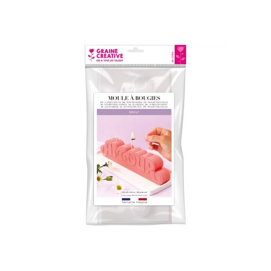 Moule thermoformé Amour pour bougies – Graine Créative