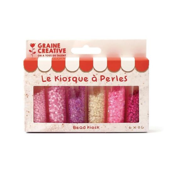 Assortiment de perles – Strawberry pour bijoux gourmands et DIY