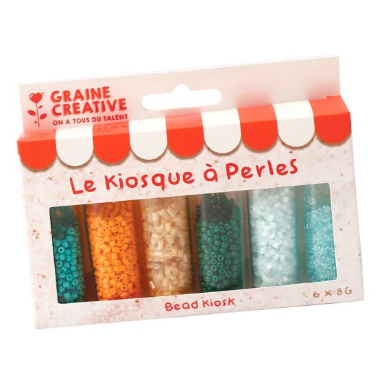 Assortiment de perles – Lagon pour bijoux frais et marins