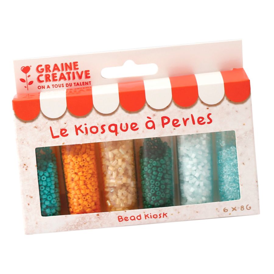 Assortiment de perles – Lagon pour bijoux frais et marins