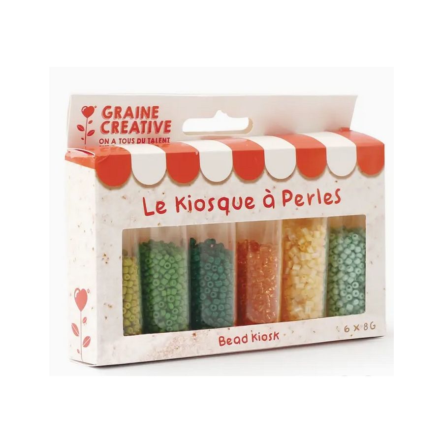 Kiosque à perles tubes Jungle – Graine Créative