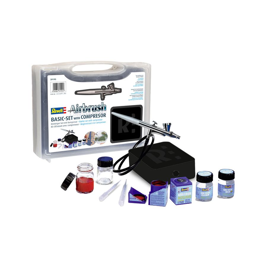 Airbrush Basic Set avec compresseur – Kit complet Revell