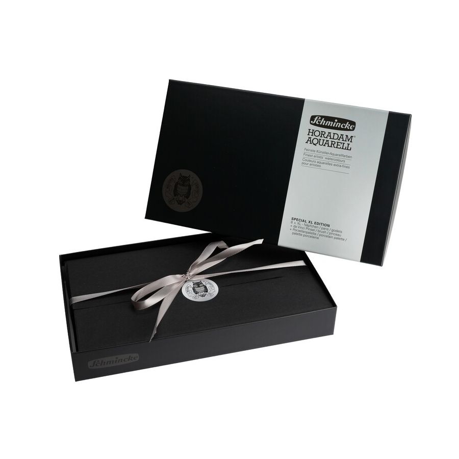 Luxueux coffret bois teintée noir édition limitée aquarelle Horadam