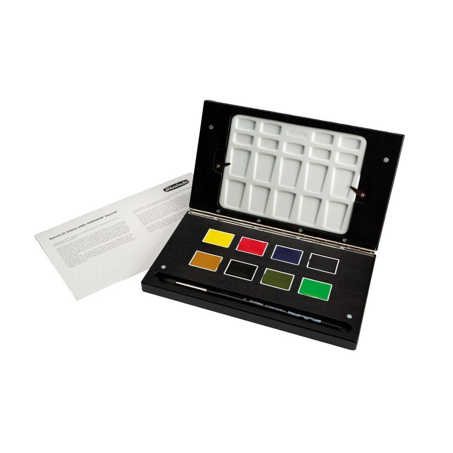 Luxueux coffret bois teintée noir édition limitée aquarelle Horadam