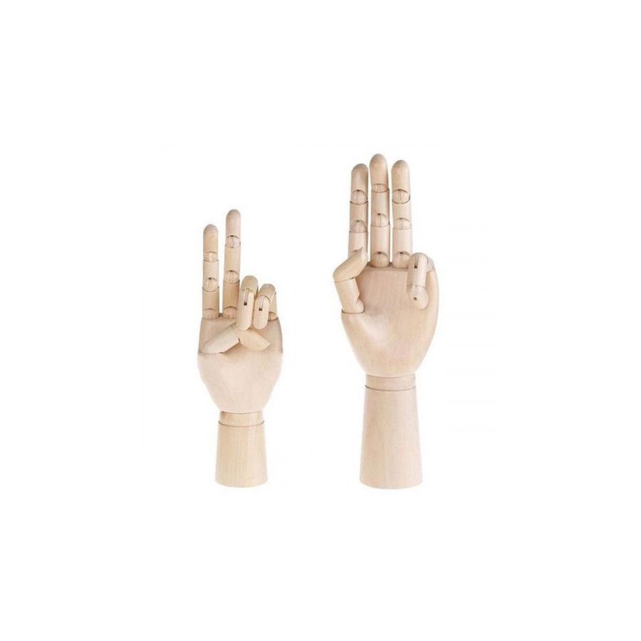 Main en bois – Droite – 24 cm