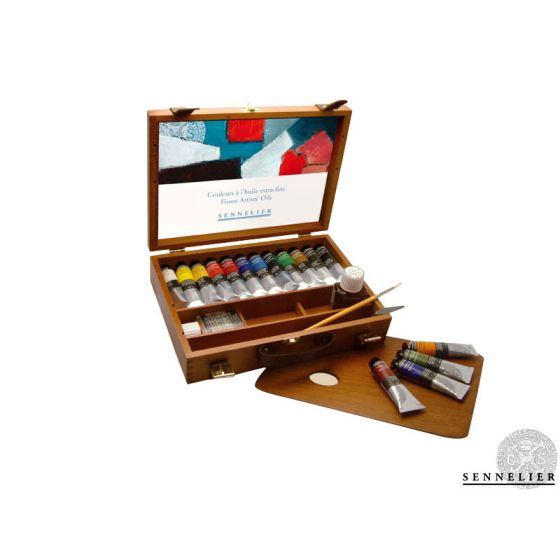 Coffret bois huile Extra Fine 12X40ml