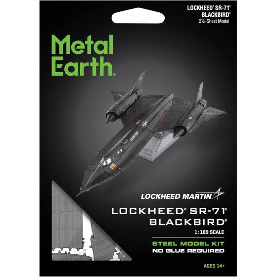 Metal Earth Lockheed SR-71 Blackbird – Maquette 3D métal 17.3 x 9.15 x 2 cm