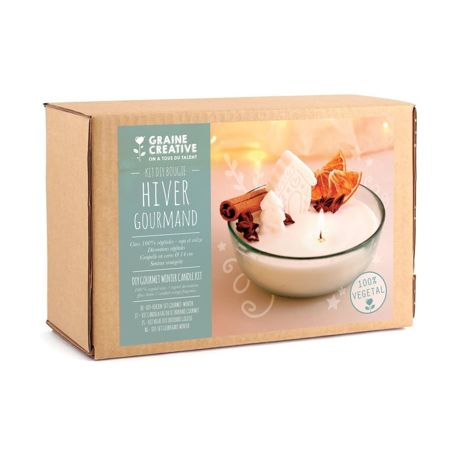 Kit DIY - Bougie Hiver Gourmand - Graine Créative