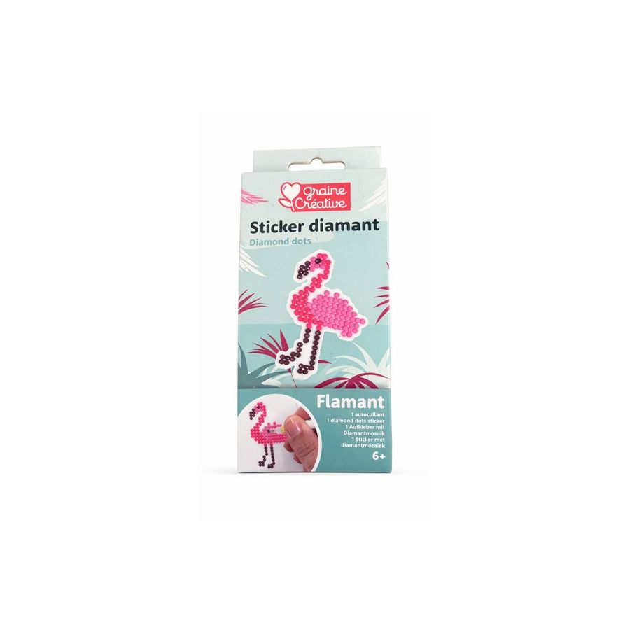 Kit mosaïque diamant Graine Creative Flamant rose