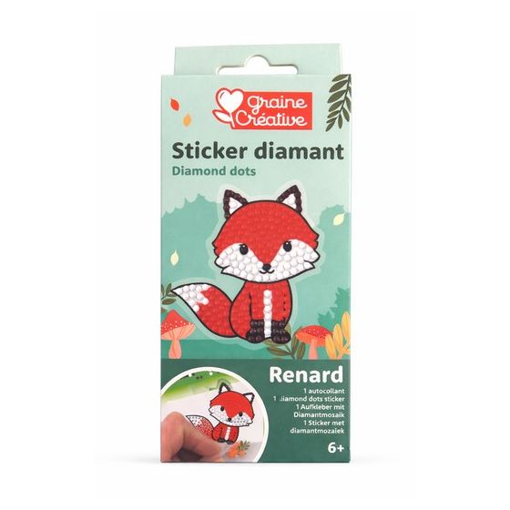 Kit mosaïque diamant Graine Creative Renard