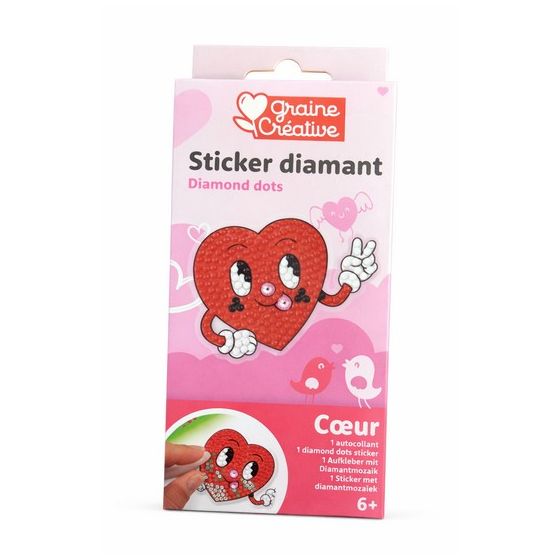 Kit mosaïque diamant Graine Creative Coeur