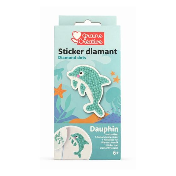 Kit mosaïque diamant Graine Creative Dauphin