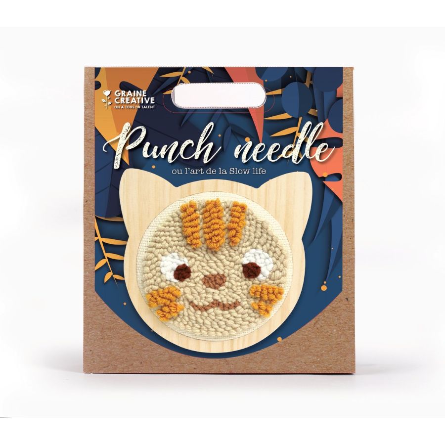 Graine Créative Kit Punch Needle Chat Ø 15 cm