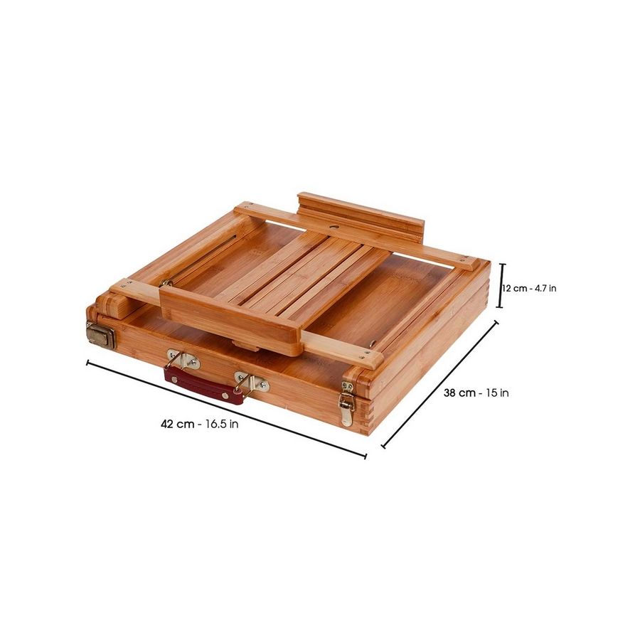 Chevalet de table en bambou avec tiroir – Pébéo