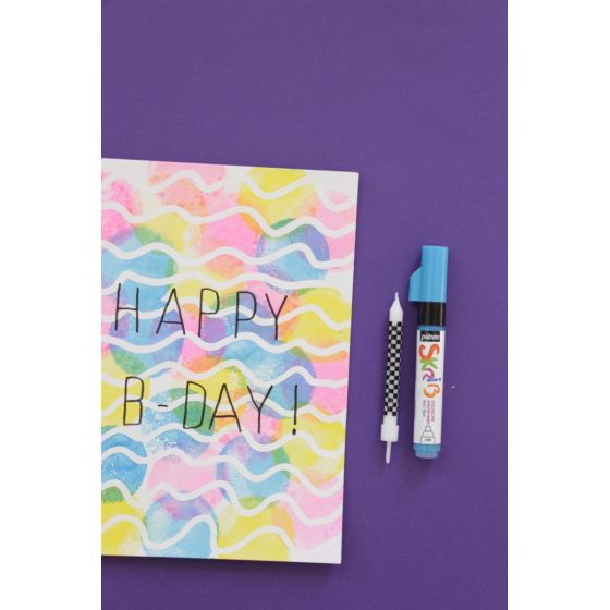 Kit Carterie Skrib gouache – 7 marqueurs, pinceau à eau, drawing gum et cartes – Pébéo