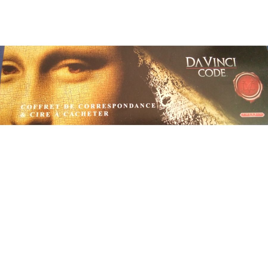 Coffret de correspondance & cire à cacheter Da Vinci Code – Cachet pentacle