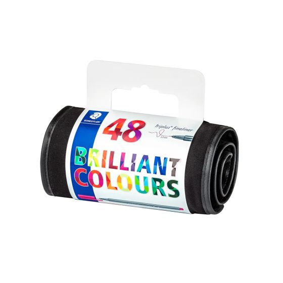Staedtler Triplus Fineliner – 48 couleurs assorties – Pointe 0.3 mm