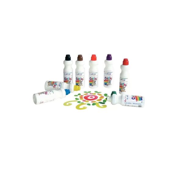 Lot de 8 marqueurs CHUNKIE assortiment classique – Embout mousse encre lavable