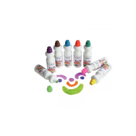 CHUNKIE Lot de 8 marqueurs – Assortiment Tropical – Embout mousse encre lavable