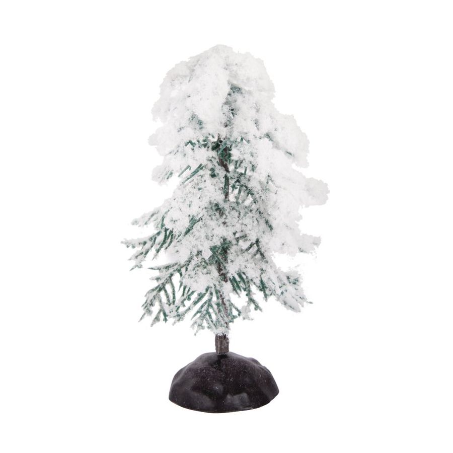 Sapin décoratif floqué effet neige