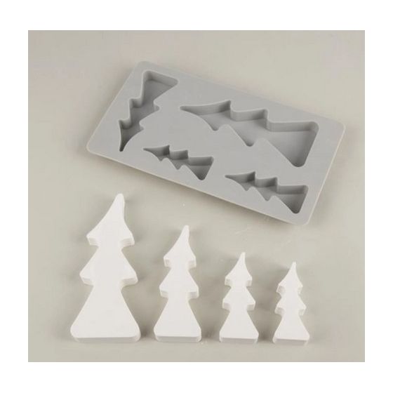 Moule en silicone sapins 14,5 x 26 x 2 cm