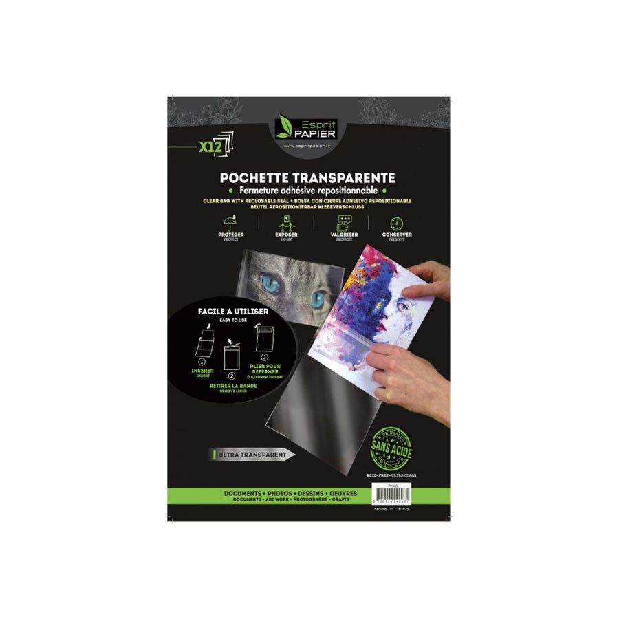 Pochettes transparentes