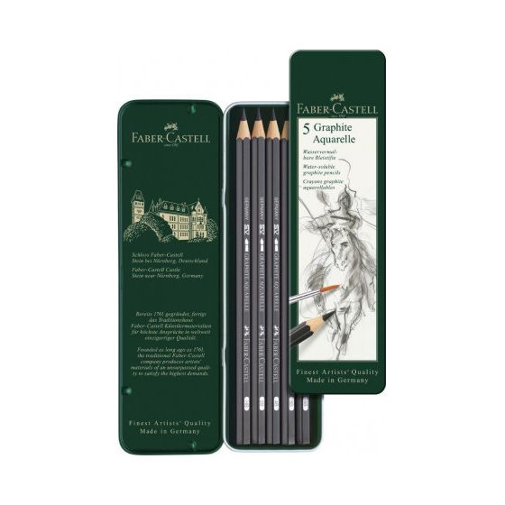 BOITE METAL 5 CRAYONS GRAPHITE 