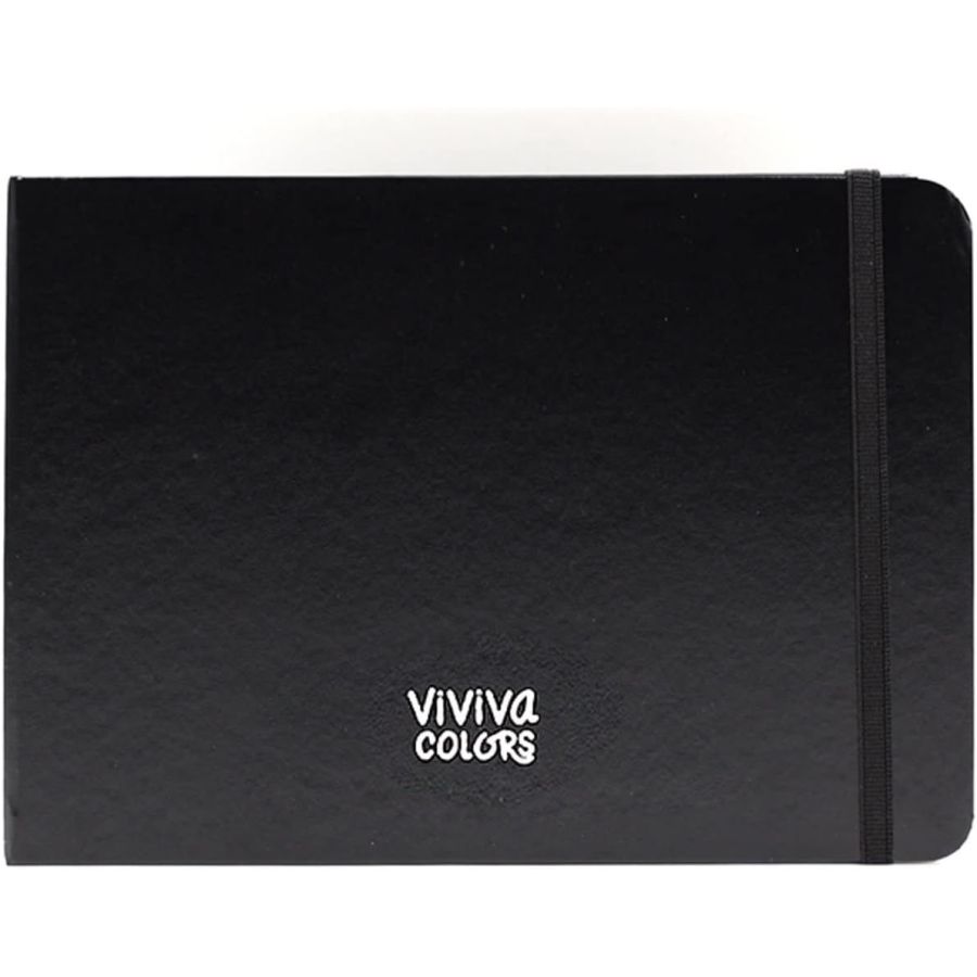 Carnet de croquis premium ivoire A5 240 g – 64 pages – fait main – Viviva Colors