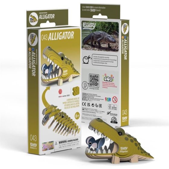 EUGY Puzzle 3D – Alligator (8,6 x 3,8 x 5 cm)