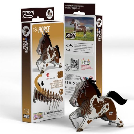 EUGY Puzzle 3D – Cheval (9.6 x 3,7 x 8.3 cm)