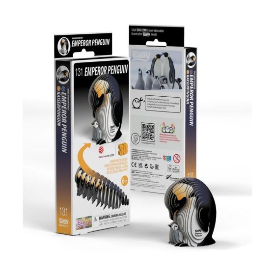 EUGY Puzzle 3D – Manchot Empereur (4.7 x 4,8 x 6 cm)
