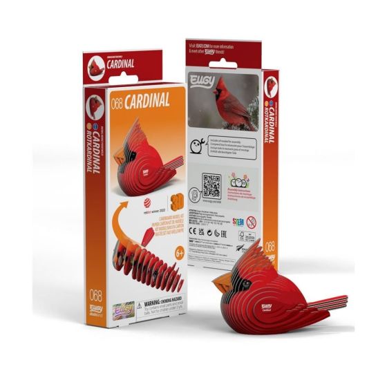EUGY Puzzle 3D – Cardinal (6.5 x 4,1 x 6.3 cm)