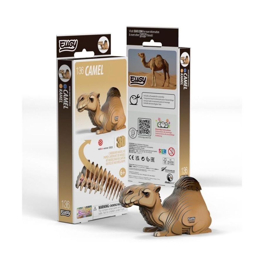 EUGY Puzzle 3D – Chameau (9.3 x 4,1 x 5.3 cm)