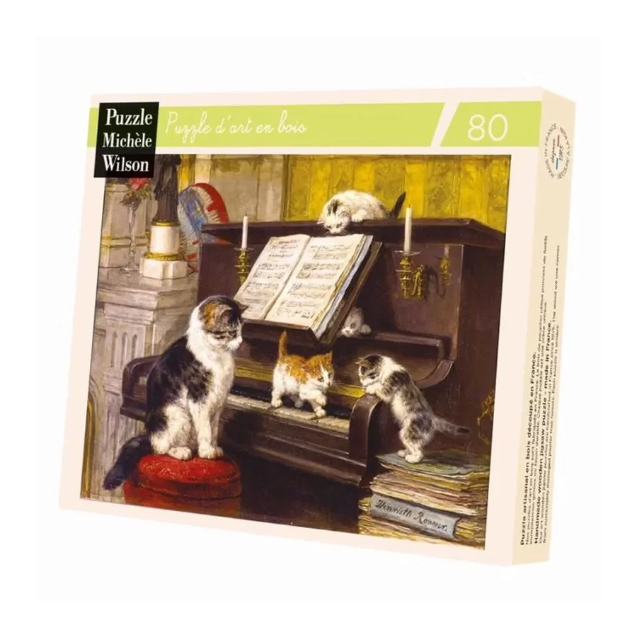 Puzzle en bois Michèle Wilson – La Leçon de Piano (80 pièces) – Dès 10 ans