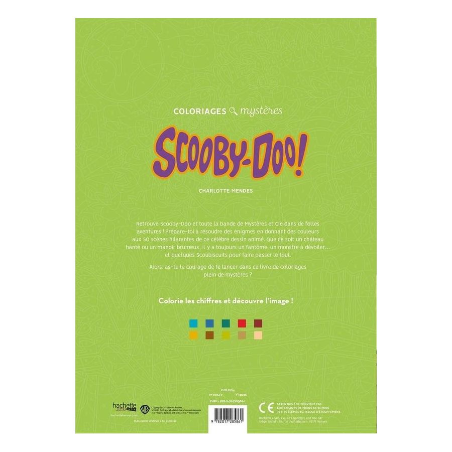 Atelier créatif – Coloriages mystères : Scooby-Doo ! – Hachette Heroes
