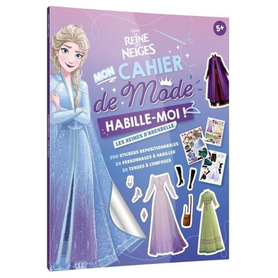 La Reine des Neiges – Habille-moi ! (Disney) – 200 autocollants repositionnables – Dès 5 ans