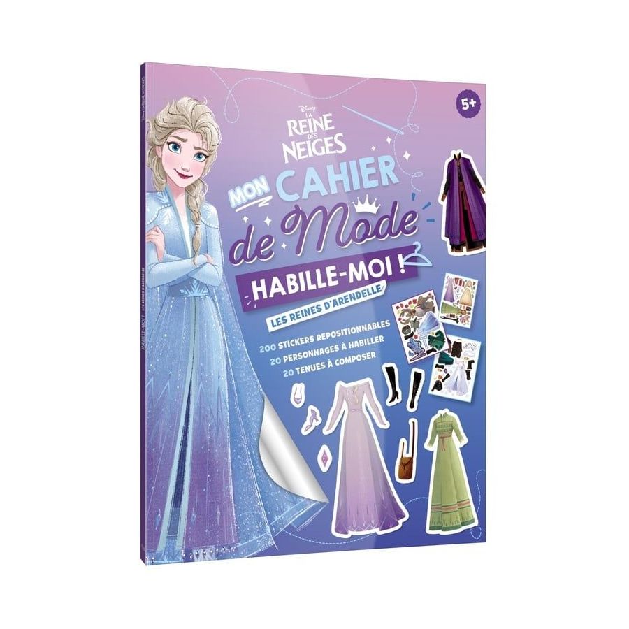 La Reine des Neiges – Habille-moi ! (Disney) – 200 autocollants repositionnables – Dès 5 ans
